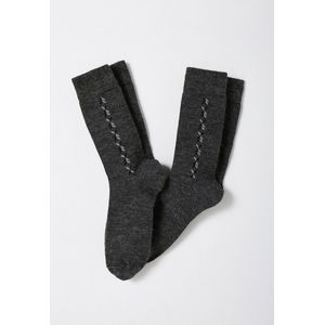 Damart - Set van 2 paar sokken jersey gebreid van mix van wol en Thermolactyl - Mannen - Grijs - 42/44