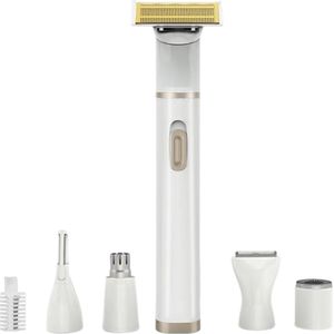 Luxevo 5 in 1 Lady Shaver - Voor Vrouwen - Bikinitrimmer - Epileerapparaat Dames - Wit
