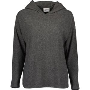 Blue Seven dames trui/shirt - dames trui dun - antraciet - capuchon - 203416 - maat 40