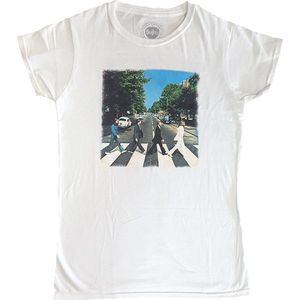 The Beatles - Abbey Road Dames T-shirt - 2XL - Wit