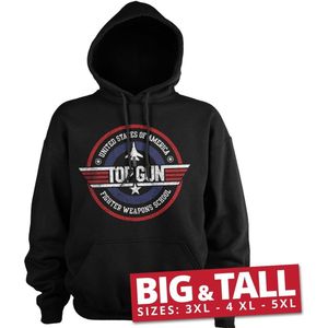 Top Gun Fighter Weapons School Big & Tall Hoodie Black-4XL