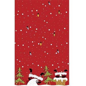 Duni Tafelkleed Mood Of Santas 138 X 220 Cm Papier Rood