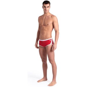 Arena Zwemboxer Icons Low Waist Short Solid Rood/Wit