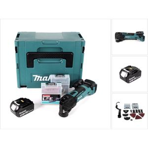 Makita DTM 51 F1JX2 accu multifunctioneel gereedschap 18 V + 1x oplaadbare accu 3.0 Ah + 39-delige accessoireset + Makpac - zonder oplader