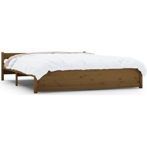 VidaXL Bedframe Massief Hout Honingbruin 200x200 cm