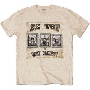 ZZ Top - Very Baddest Heren T-shirt - M - Creme