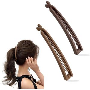 Allecto Plus - Paardenstaart Clips 2 Stuks voor Lang Haar Dames en Meisjes