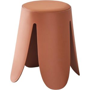 Terracotta Astin Kruk | PP Poten en PU Zitting | 46 x 30 x 30 cm
