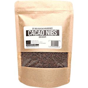 De Biologische Kruidenier - Cacao Nibs - 300 gram - Biologisch - in handige staverpakking