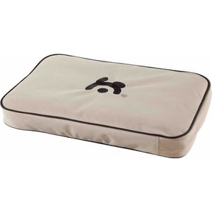 Maelson Lounge mat 72 - 68x46x7 cm- Waterafstotend en dik hondenmatras voor in bench - Slijtvast met wasbare buitenhoes - Comfortabel Antraciet