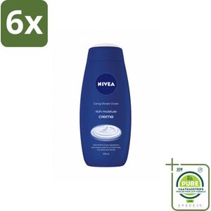 NIVEA - Douchecrème - Rijke Hydratatie - Voedend Huidgevoel - 500 ml - Voordeelverpakking - 6 stuks - Douchecrème - NIVEA