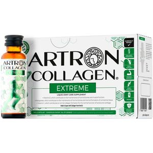 GOLD COLLAGEN ARTRON EXTREME (10x50ml) - Vloeibaar supplement voor gewrichtsondersteuning - Gezondheid & herstel spieren-bindweefsels-kraakbeen-botten-gewrichten -10.000 mg gehydrolyseerd collageen -18 ACTIEVE ingrediënten - Efficiënter dan poeders