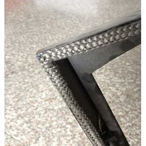 Kachelkoord ø 10 mm x 5mtr zwart - Hittebestendig - 550 ° C