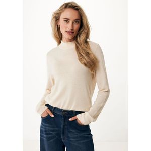 Mexx Trui Cashmere Blend Pearl Wit Dames - Maat L