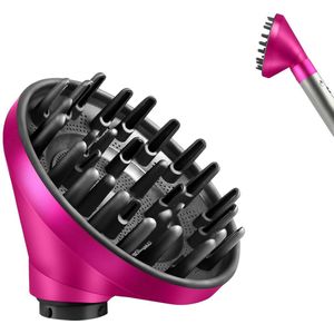 Geschikt voor Dyson krultang accessoires krultang diffuser mondstuk - rozerood
