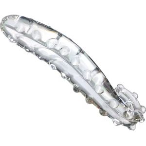 Glazen Dildo met noppen - Anaaldildo - Vrouwenseksspeeltje - Dildo - 16,5 CM