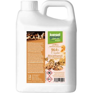 KieselGreen 25 Liter Bio-Ethanol met Cookie Aroma - Bioethanol 96.6%, Veilig voor Sfeerhaarden en Tafelhaarden, Milieuvriendelijk - Premium Kwaliteit Ethanol voor Binnen en Buiten