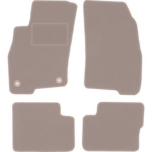 Beige veloursmatten voor: Fiat Grande Punto hatchback (2005-2009)