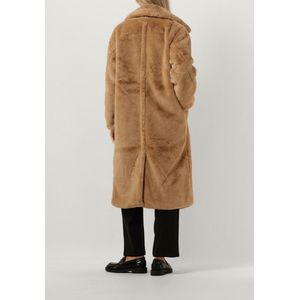 Notre-V Fur Coat Long Jassen Dames - Winterjas - Taupe - Maat XL