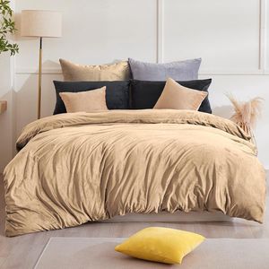 Super warm fleece dekbedovertrek - onderhoudsarm - 1 stuk - 135 x 200 cm