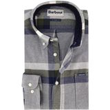 Barbour - Tailored Fit - Casual Overhemd - Grijs - Button-down Boord