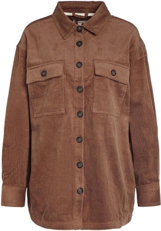Blouse Barbour Women Oakfield Overshirt Taupe
