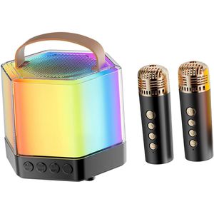 Mini Karaoke Machine Luidspreker Draagbaar met Microfoon voor Feest Verjaardag en Gelegenheden