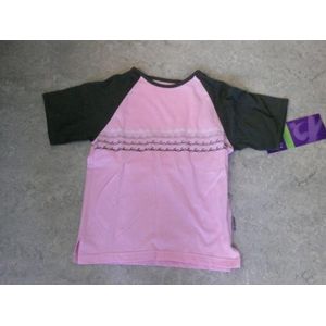 Equi theme tshirt roze met grijs maat XS