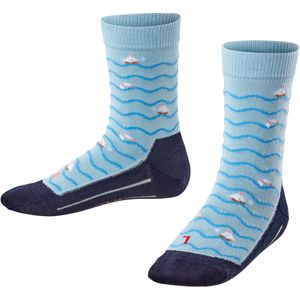 FALKE Active Sailing Boats dun ademend katoen functioneel materiaal sokken kinderen blauw - maat 19-22