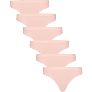 Undiemeister Bikinislip Dames - 6-pack - Blush Dusk (Lichtroze) - Ondergoed Basic Lingerie - Slip - Zijdezachte Ademende Stof - Elastische band - Platte Naden - Zonder Labels - Gladde Slip - Tencel - Bikinislips - Maat XXL