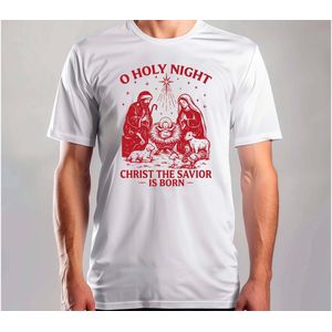 Christ the savior is born - T Shirt - MerryChristmas - ChristmasVibes - Funny - Sarcasm - VrolijkKerstfeest - Kerstmis - Grappig - Sarcasme