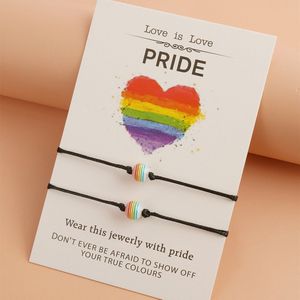 Bixorp Friends Vriendschapsarmbandjes voor 2 LGBTQ Pride - BFF ArmbandMeisjes - Best Friends Armband Vriendschap Cadeau voor Twee