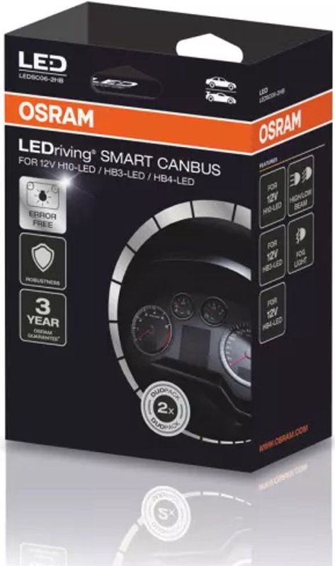 Osram - LEDriving Smart Canbus - LED-lampen - H10/HB3/HB4