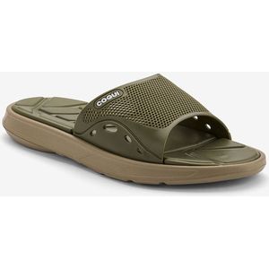 Men’s slides coqui melker beige/army green 43