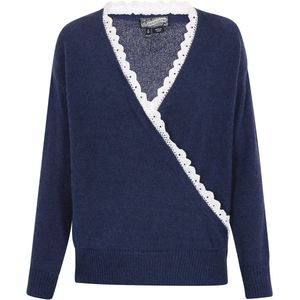 DreiMaster - Vintage - Trui - Navy / Wit - Lange Mouw