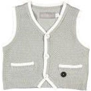 Boboli baby jongens gilet - gebreide - grijs - maat 80