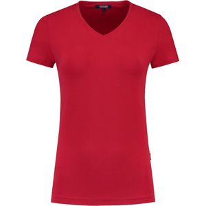 Tricorp Dames T-shirt V-hals 101008 Rood - Maat 4XL