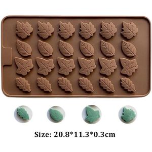 Actie4you® - Kerst blaadjes vorm - Chocolade vorm - kerstmis - Herfst - Blaadjes - Siliconen Mal
