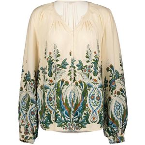 DIDI Dames Blouse Air Ecru Pintura print maat 38