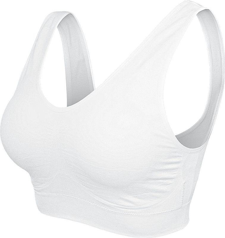Urban Classics Padded Sports Bra BH wit M Elastaan -