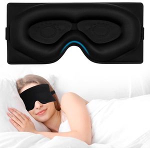 Verduisterend 3D Slaapmasker met Verstelbare Band voor Comfortabele Nachtrust