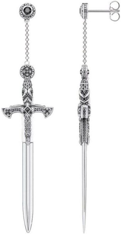 Thomas Sabo - H2128-643-11 - Oorbellen - Zwart - Rebel at Heart