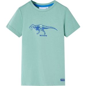 vidaXL - Kindershirt - 128 - lichtkakikleurig