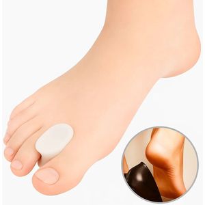 Teenspreider I Siliconen Teencorrector I Hallux Valgus I Teen Recht Maken I Toe Straigntner I Wit I 1 Paar