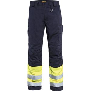 Blaklader Multinorm Winterwerkbroek 1869-1514 - Marine/High Vis Geel - C158