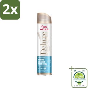 Wella – Deluxe Volume & Protection – Haarspray – 250 ml - Voordeelverpakking - 2 stuks - Haarspray - Volume