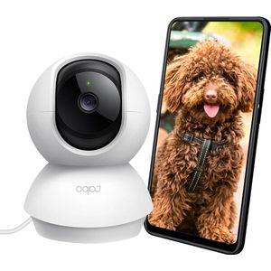 Spy Camera - Bewakingscamera TP-Link C200 WiFi FHD 360° rotatie 2-weg audio nachtzicht Bewegingsdetectie SD-Kaart Opslag 128 GB Alexa Google