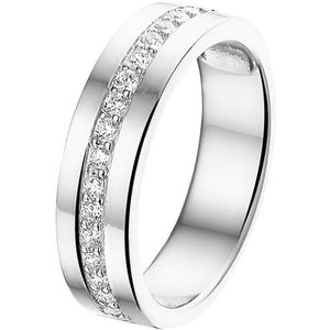 The Jewelry Collection Ring Zirkonia - Zilver