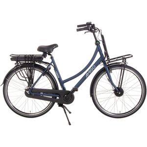 AMIGO E-Lagos T3 Elektrische Fiets - E-bike 28 Inch - 56 cm - Damesfiets - 7 Versnellingen - Rollerbrake - 536 Wh - Matblauw