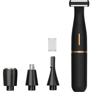 Efficiënte gezichts-epilator, wasbare epilator, ontharingsapparaat, ontharingstool, elektrische gezichts-epilator, zwart